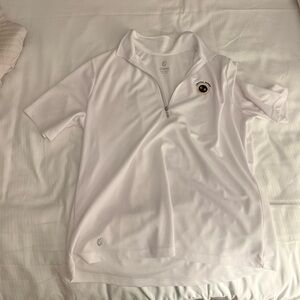 GG BLUE shirt sleeve golf polo white size L